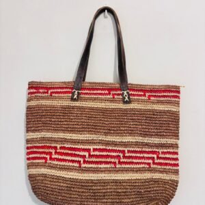 sac rectangle en raphia