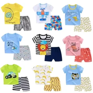 Factory Summer Children Clothes Set 100% Cotton…