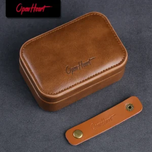 OPENHEART IEM Cable Case Earphone Case Bag PU Leather Cas…