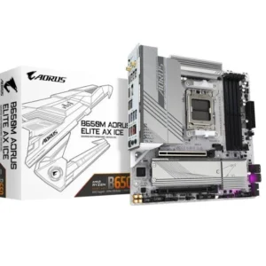 Gigabyte Computer Motherboard B650M-AORUS ELITE AX ICE 4X…