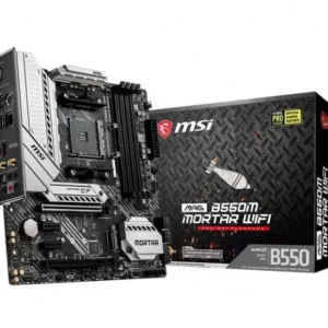 New MSI MAG B550M MORTAR WIFI With Socket AM4 1…