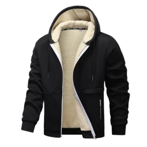 Men’s Casual Hooded Zip up Thermal Lined …