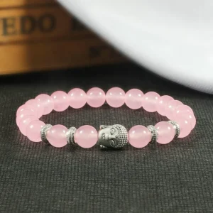 Natural Tiger Eye Black Lava Stone Bracelet Yog…
