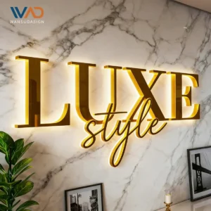 Custom Beauty Salon Indoor 3D logo Sign Name LE…