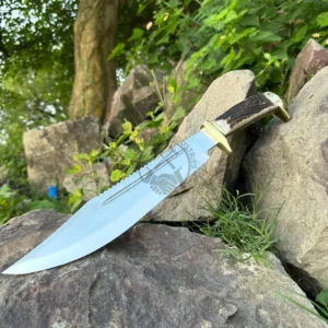 Brand New J2 Steel Hunting Knife Stag Antler Ha…