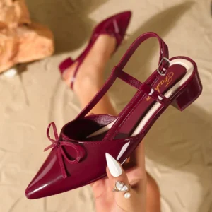 Summer Point Toe Ladies Office Party Bow Decor …