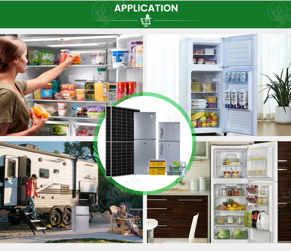 DC 12V/24V Solar Refrigerator Complete Set Solar Powered … – Image 3
