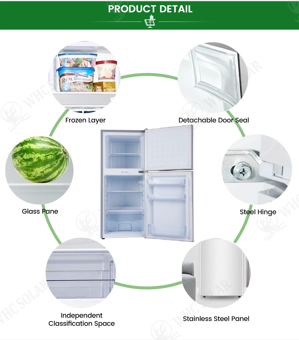 DC 12V/24V Solar Refrigerator Complete Set Solar Powered … – Image 4